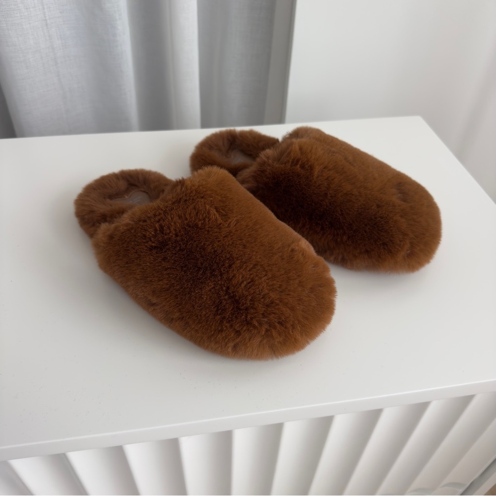 KGMTL X Black suede studio slippers